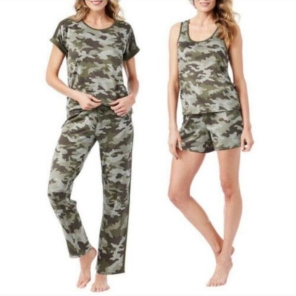 Lucky Brand camouflage Women's 4pc Pajama Set Sizes : Various
